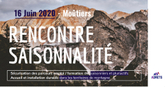 Participez à notre rencontre saisonnalité alpine le 16 juin 2020 !